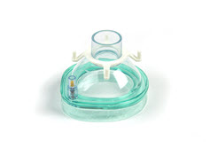 Anaesthetic face mask with adjustable air cushion, size 2, paediatric, 22F
