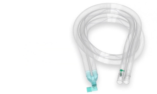 Flextube™ breathing system with integral monitoring line